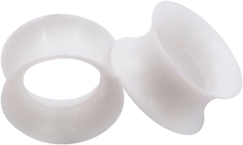 Oyaface 2 PC Extra Soft Silicone Flexible Ear Skin Tunnels Plugs Expanders Gauges Hollow Body Piercing 8G-25mm - Image 2